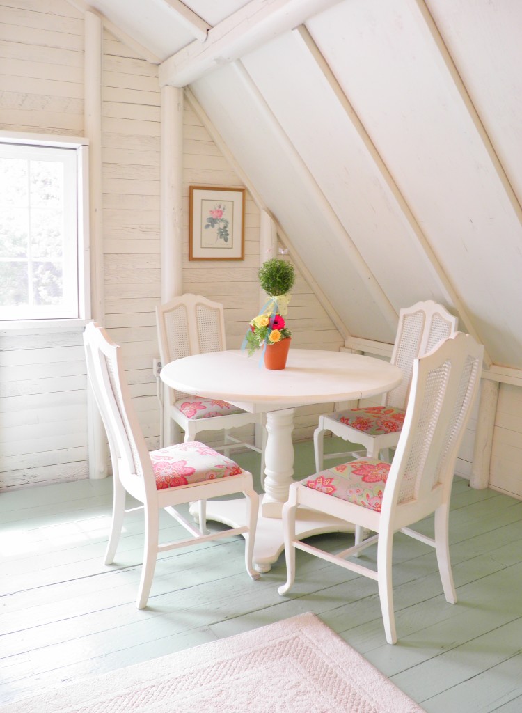 More from the bridal dressing room. I love the white-washed look of the wood!